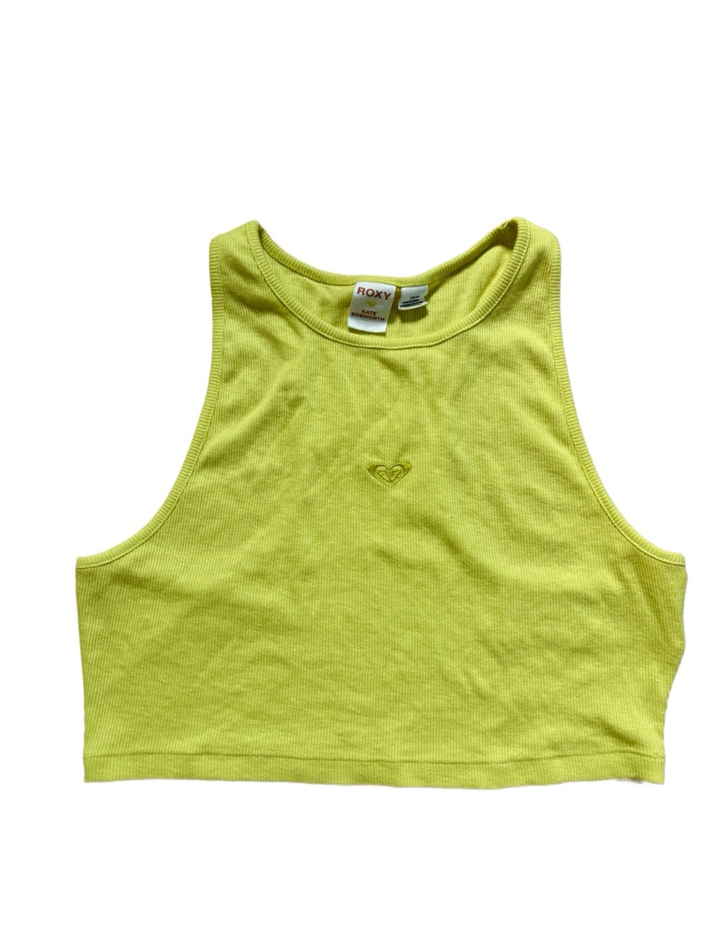 Lime green Roxy ribbed tank top
